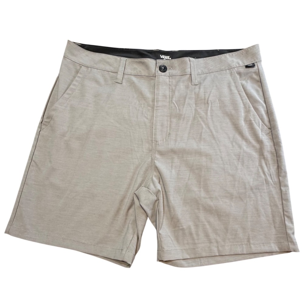 Vans‎ Micro Hybrid Land and Water Shorts Heather Gray Size 34 Stretch Skater